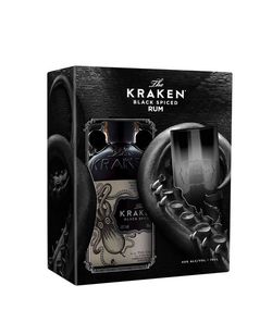 Kraken Black Spiced Gift Box se sklenicí 40,0% 0,7 l