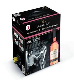 Frankovka + Cabernet Moravia Rosé 3l Bag in Box 3l