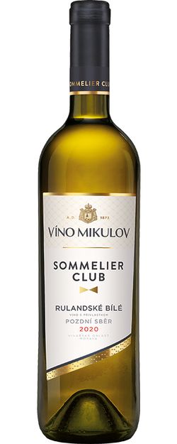 Víno Mikulov Sommelier Club Rulandské bílé 2020 pozdní sběr 0.75l