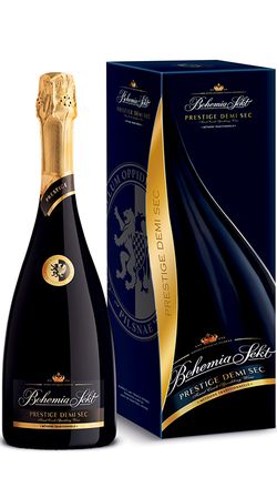 Bohemia Sekt Prestige demi sec, dárkové balení 0.75l