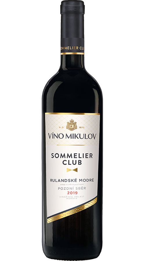 Víno Mikulov Sommelier Club Rulandské modré 2019 pozdní sběr 0.75l