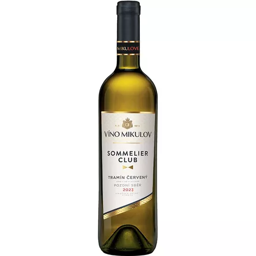 Víno Mikulov Sommelier Club Tramín červený 2023 pozdní sběr
