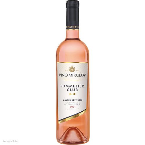 Víno Mikulov Sommelier Club Zweigeltrebe ROSÉ 2021 pozdní sběr
