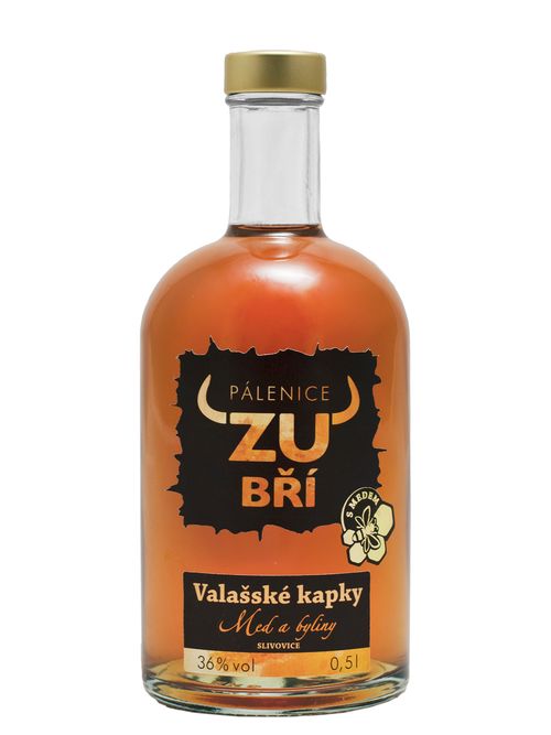 Pálenice Zubří Zubří Valašské kapky 36% 0,5l