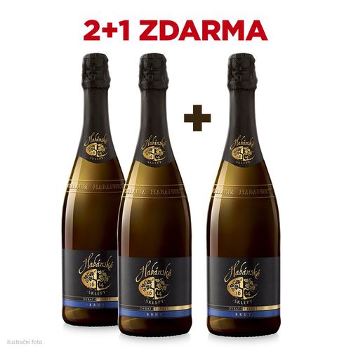 Habánské sklepy šumivé víno brut 2+1 ZDARMA