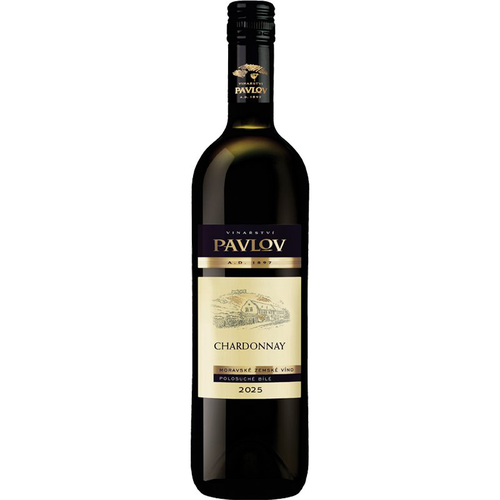 Vinařství Pavlov Chardonnay 0,75 l moravské zemské víno