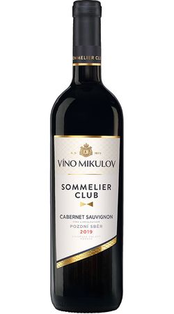 Víno Mikulov Sommelier Club Cabernet Sauvignon 2019 pozdní sběr 0.75l