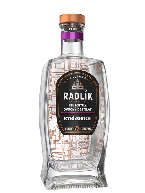 Palírna Radlík Radlík Rybízovice 43% 0,5l