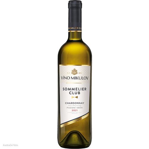 Víno Mikulov Sommelier Club Chardonnay 2021 pozdní sběr