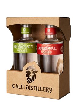 GALLI DISTILLERY Galli Dárkové balení Hruškovice 0,2l + Jablkovice 0,2l