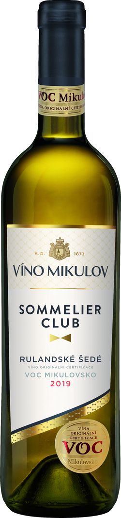Víno Mikulov Sommelier Club Rulandské šedé 2019 VOC MIKULOVSKO 0.75l