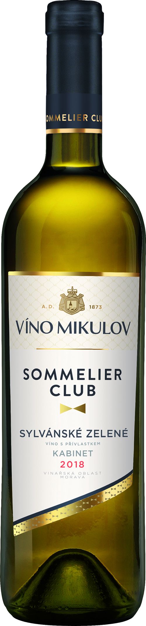 Víno Mikulov Sommelier Club Sylvánské zelené 2018 kabinet 0.75l